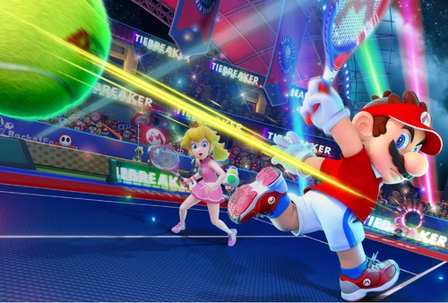 Хорошая ценность применимое Nintendo Switch Mario теннисная ракетка спортивная соматосенсорная ручка сцепления.