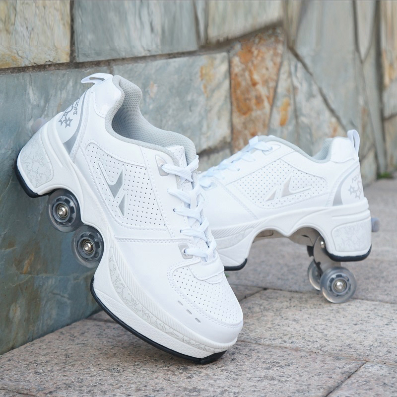 Rolling Shoes for Children and Adults, Skate Shoes with Invisible Wheels, Sports Shoes with Four Wheels, Retractable with Wheels Rolling Shoes for Children and Adults, Skate Shoes with Invisible Wheels, Sports Shoes with Four Wheels, Retractable with Wheels