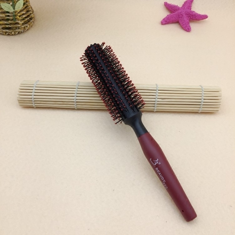 Comb hair comb hair comb blow straight hairdresser styling cylinder comb Liu Haiyu flower head button sold