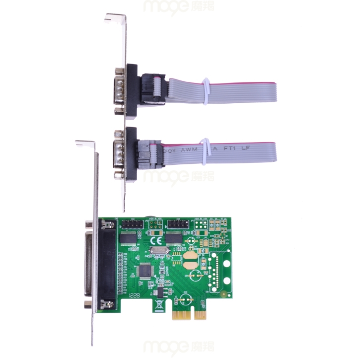 Magician MOGE MC2324 PCI-E transstring parallel port card PCI-E transfer 2 strings of cards 1 juxtaposition card wch