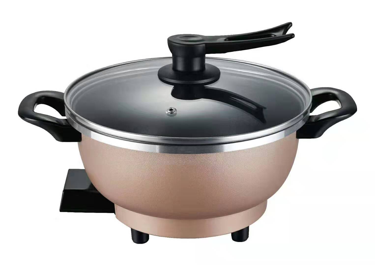 Specially created multi-functional electric hot pot electric hot pot electric frying pan cooking and cooking all-in-one pot student dormitory pot non-stick electric pot