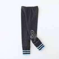 Girl 2022 new winter dress plus suede thickened with underpants little girl foreign air casual pants winter pants