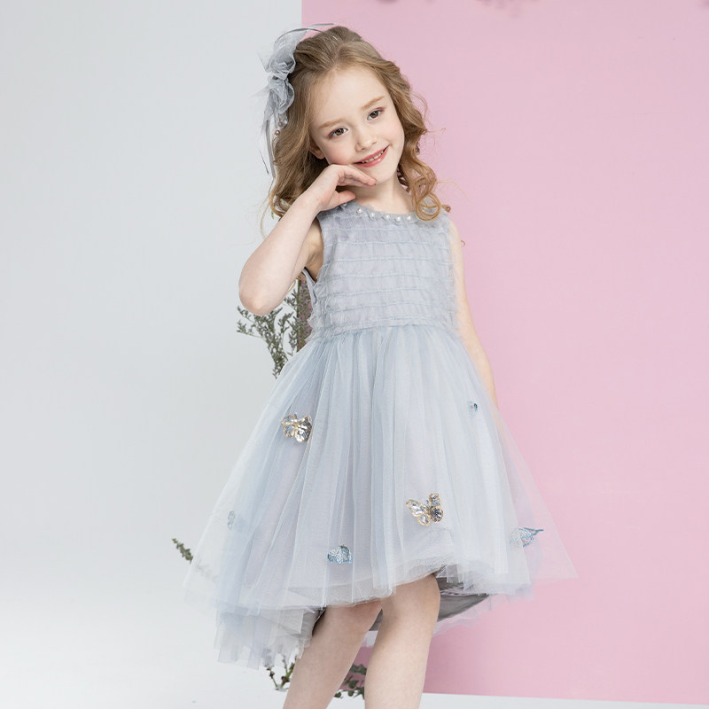 Impression childhood girls dress summer dress children gauze skirt butterfly three-dimensional girl summer princess tutu dress