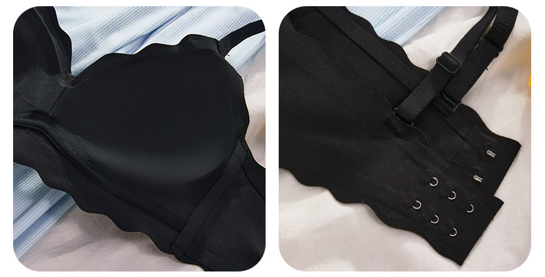 夏季薄款无痕内衣女小胸聚拢新款防下垂收副乳少女文胸罩套装透气详情49