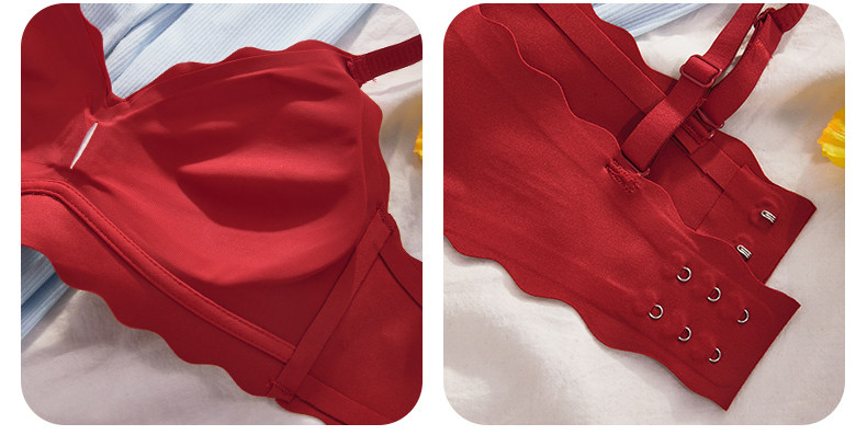 夏季薄款无痕内衣女小胸聚拢新款防下垂收副乳少女文胸罩套装透气详情40