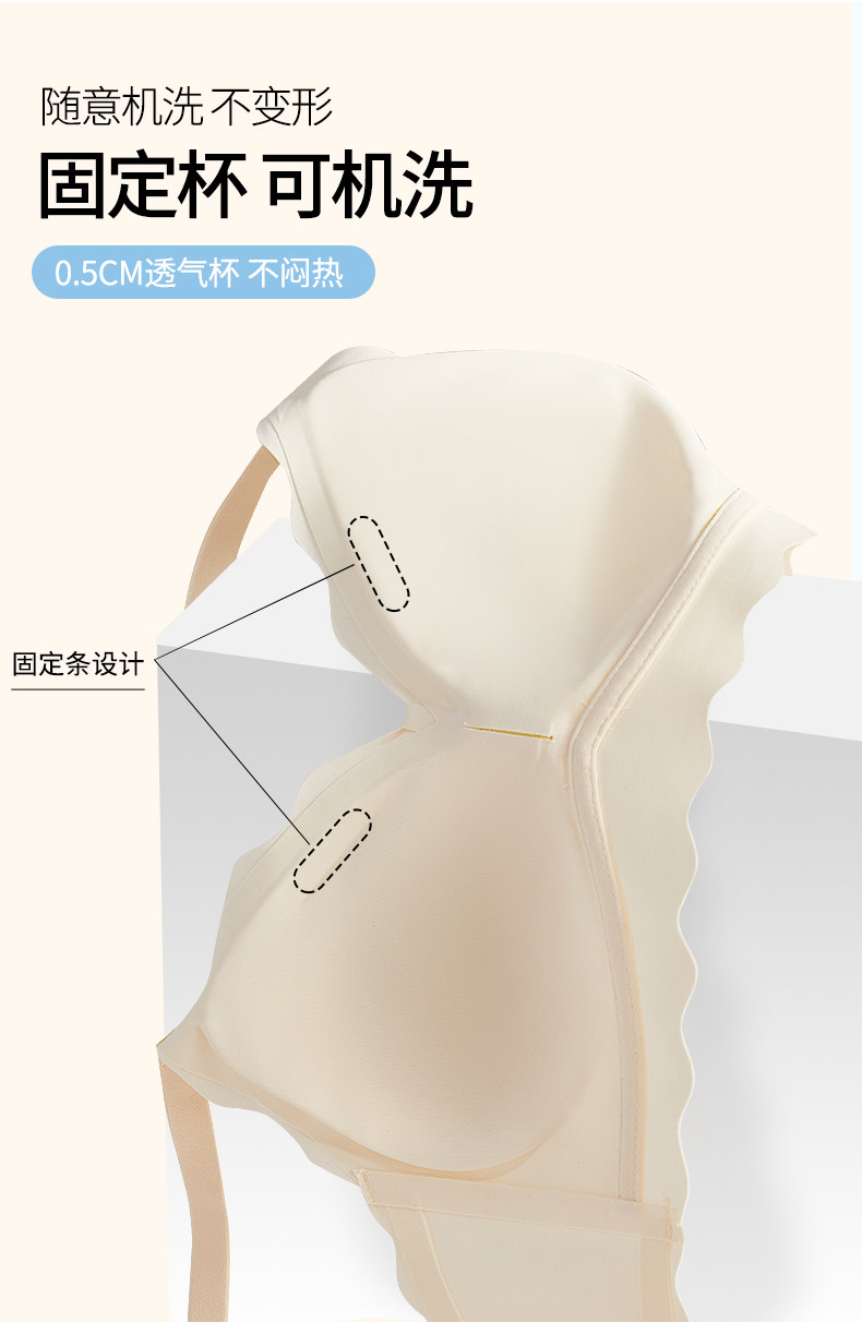 夏季薄款无痕内衣女小胸聚拢新款防下垂收副乳少女文胸罩套装透气详情20