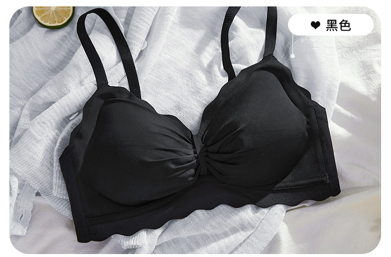 夏季薄款无痕内衣女小胸聚拢新款防下垂收副乳少女文胸罩套装透气详情48