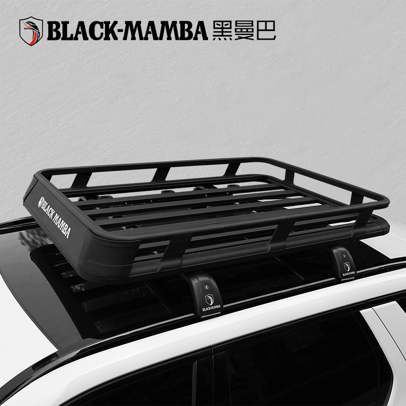 Black Manba Car Luggage Rack Roof Frame Crossbar applies Qashqai Wiranda on-board travel placement bracket retrofit