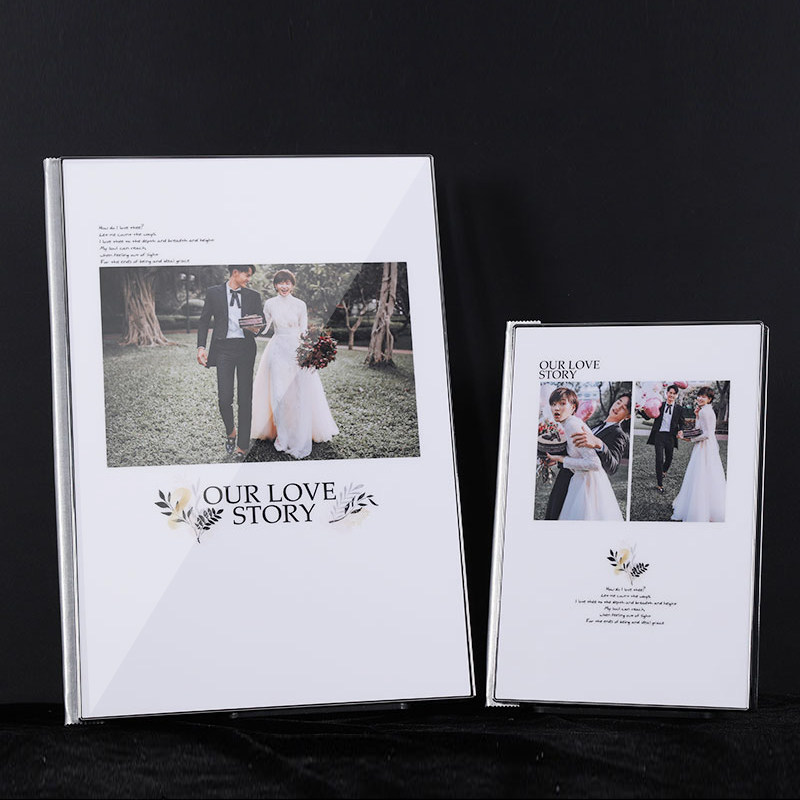 Wedding Dress Photo Album Customized High-end Photo Gallery Refined entrance Wedding Wedding Crystal Photos 18-inch Making Write True