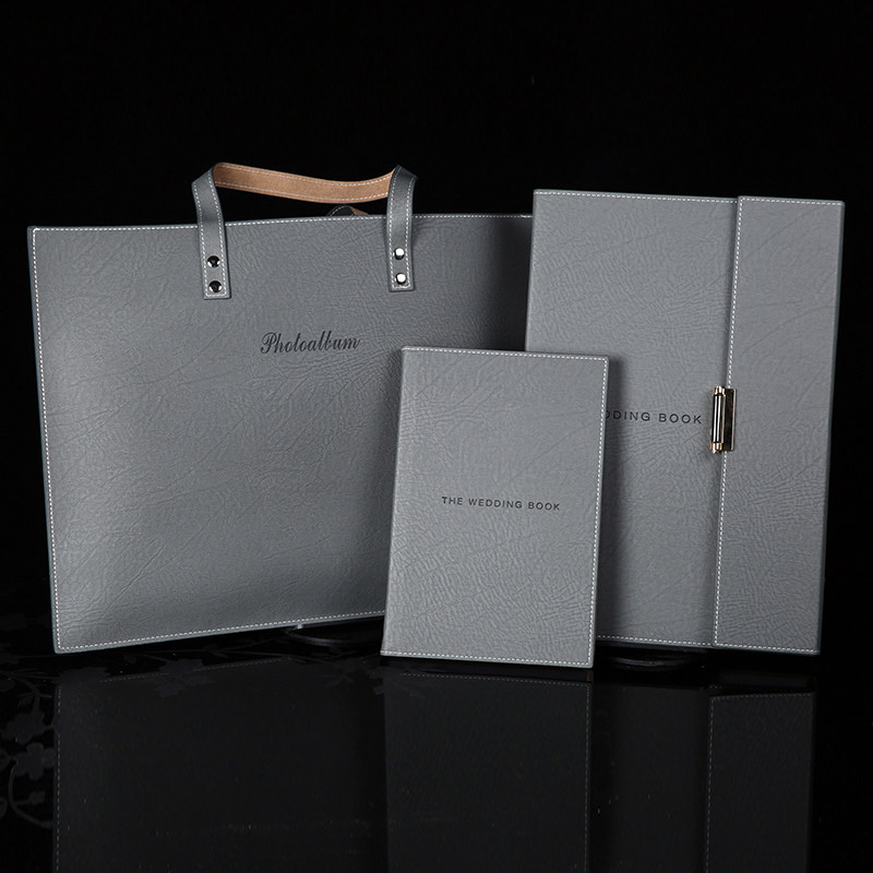 Wedding Dress Photo Album custom fine Entrance Art Paper Soft Inner Page Frosted Album High-end Cortex Design Wedding Photos