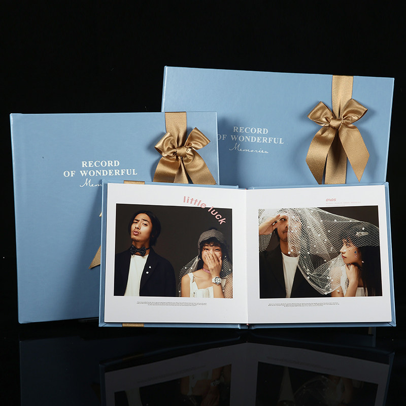 Light Time Wedding Dress Photo Album Refined Into The Album Typography Cortical Gift Box Bride's Family Marriage Photos Custom Lady's House Album Production