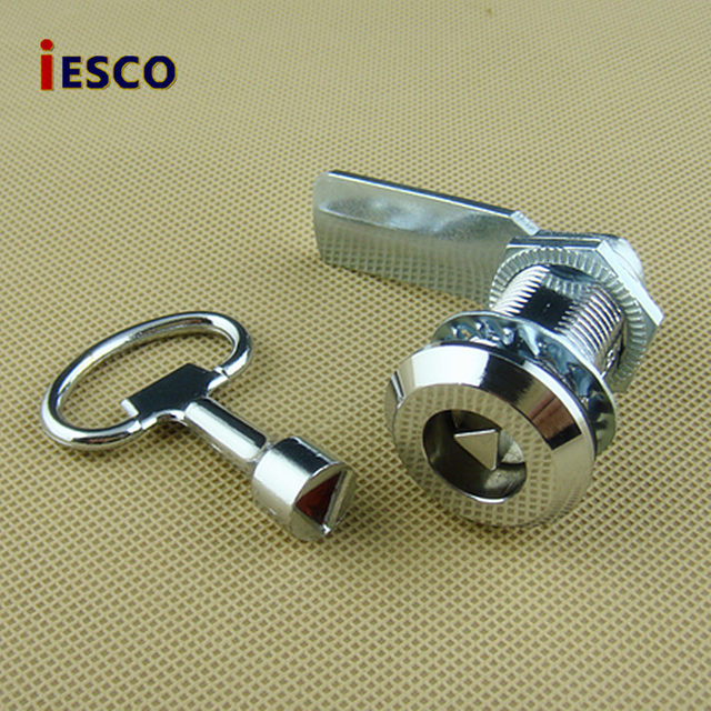 IESCO electrical box lock distribution box lock switch cabinet door lock triangular key tongue lock industrial door lock core 30mm