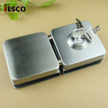 Stainless Steel Glass Door Lock Latch Lock Column Square Lock Central Door Lock Opening Door Lock Double Door Single Opening