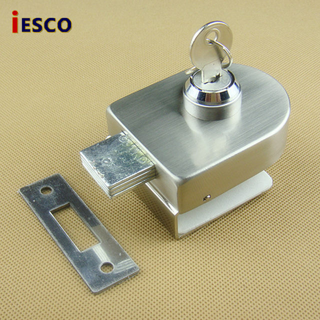 Stainless Steel Single Door Glass Lock Glass Door Lock Glass Central Lock Glass Latch Lock