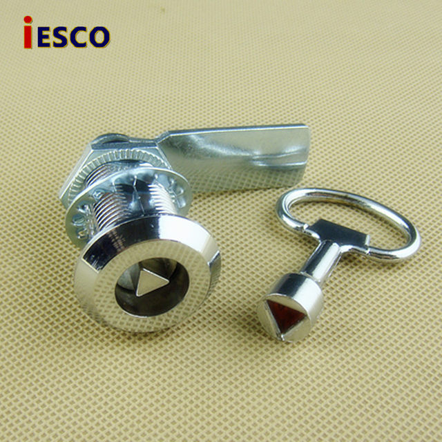 IESCO electrical box lock distribution box lock switch cabinet door lock triangular key tongue lock industrial door lock core 30mm