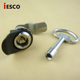 Iesco 304 Stainless Steel Electrical Box Lock Distribution Box Lock Switch Cabinet Door Lock Industrial Triangle Key Cam Lock