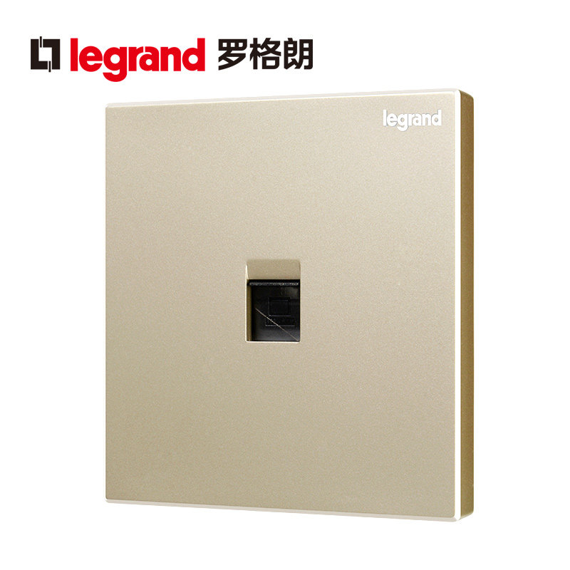 TCL Legrand switch socket panel Shi Dian gold one-digit single telephone voice wall signal socket type 86
