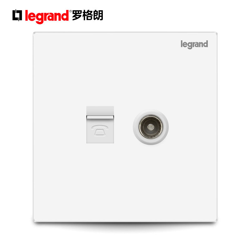 TCL Legrand switch socket panel Shi Dian white Telephone TV voice wired wall power plug Type 86