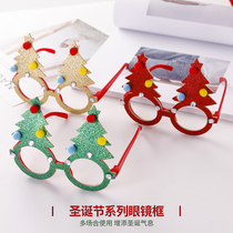 Christmas Decorations Children Props Christmas Decorations Accessories Frames Cute Cartoon Glasses Kids Presents