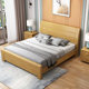 New Chinese style solid wood bed 1.8m big bed 1.5M double bed economical simple modern furniture master bedroom storage