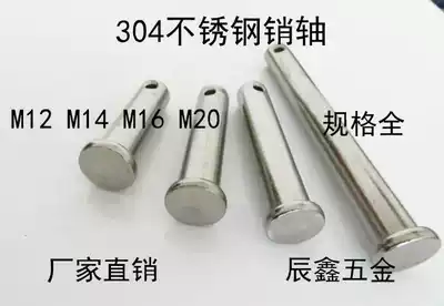 M12 M16 M20 authentic 304 stainless steel pin shaft flat head cylindrical pin pin pin GB882