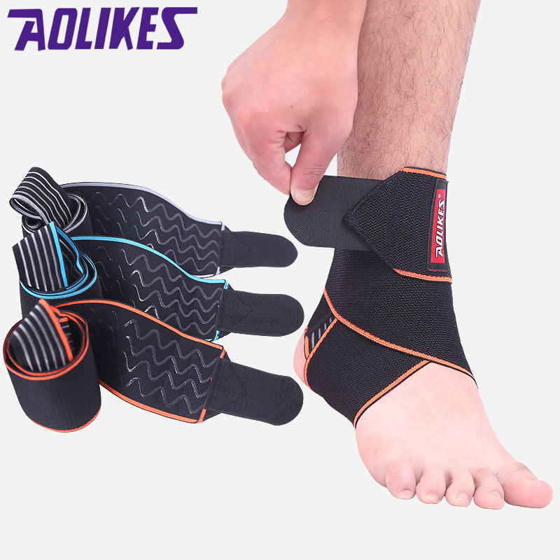 Sports ankle bandage wound strap Basketball football running ankle sprain Silicone non-slip ankle support men and women