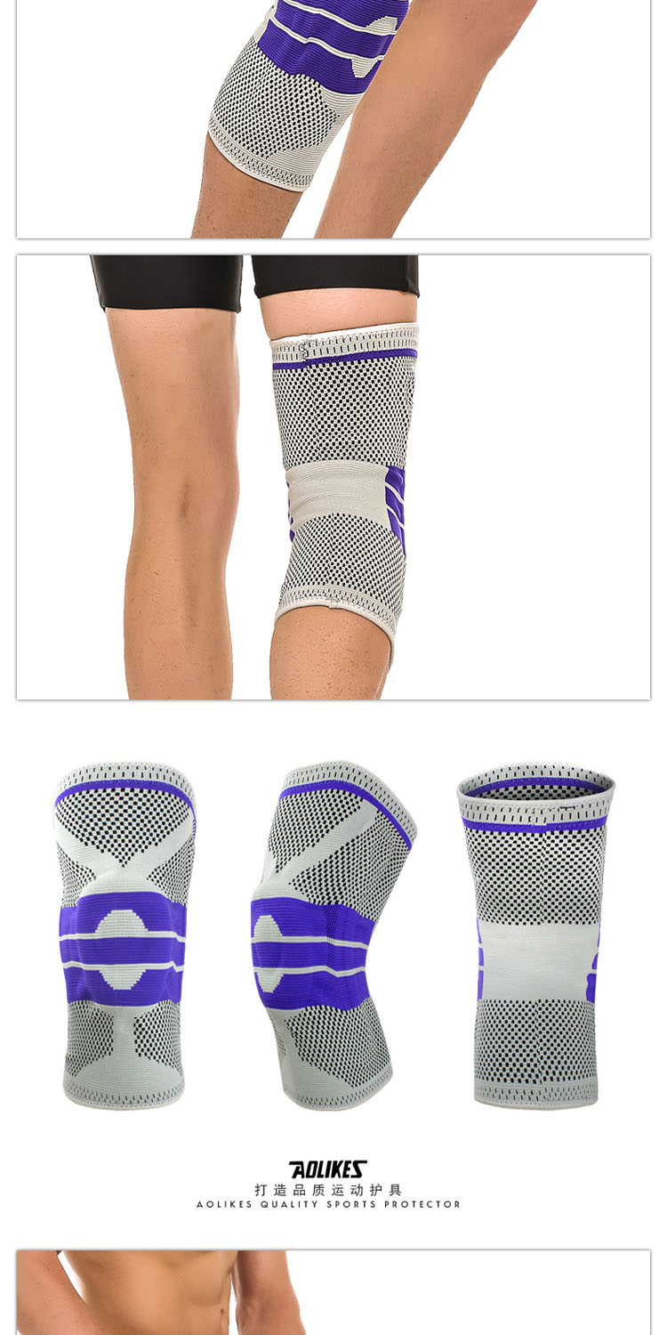 Kneepad tập thể dục chấn thương nam cầu lông bóng rổ nam cầu lông chạy leo núi mùa xuân silicone kéo thể thao an toàn đồ băng đầu gối