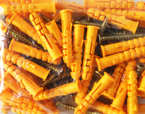 Small yellow croaker plastic expansion tube expansion screw expansion bolt expansion plug with self-tapping nail 6mm8mm10mm