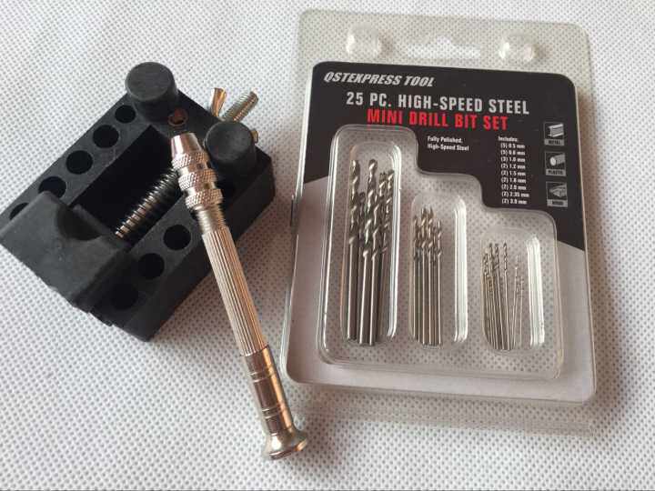 Miniature straight shank twist drill suit small drill pearl punching machine small drill 0 5-3 5-3 0mm 0mm drill rig clamp electric drill
