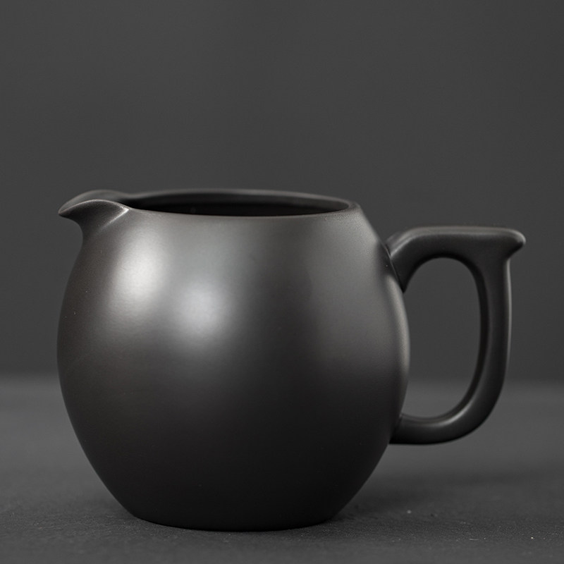 Imitation Ancient Black Clay Purple Sand Justice Cup Sub Teapot Kongfu Tea Instrumental Tea With Tea Sea Dragon Biliary Cup Tea Tract Accessories