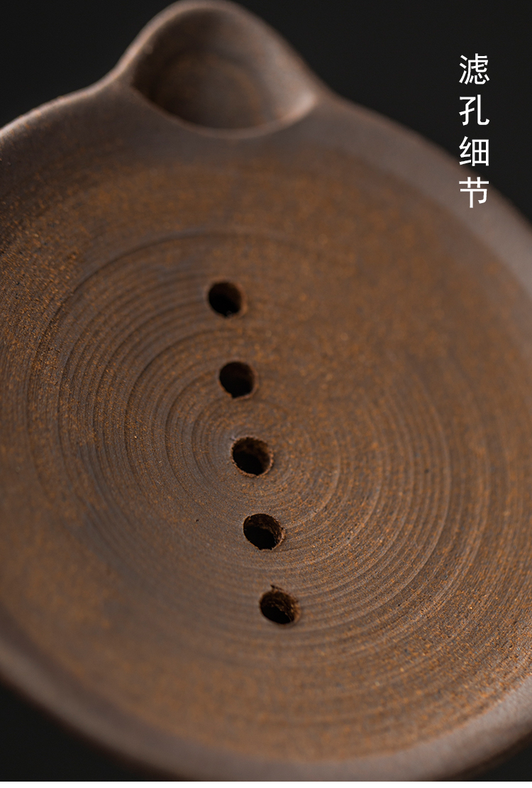 Japanese coarse pottery water cup mat undressed ore kung fu tea cup torre rock mud saucer teapot tea tea accessories