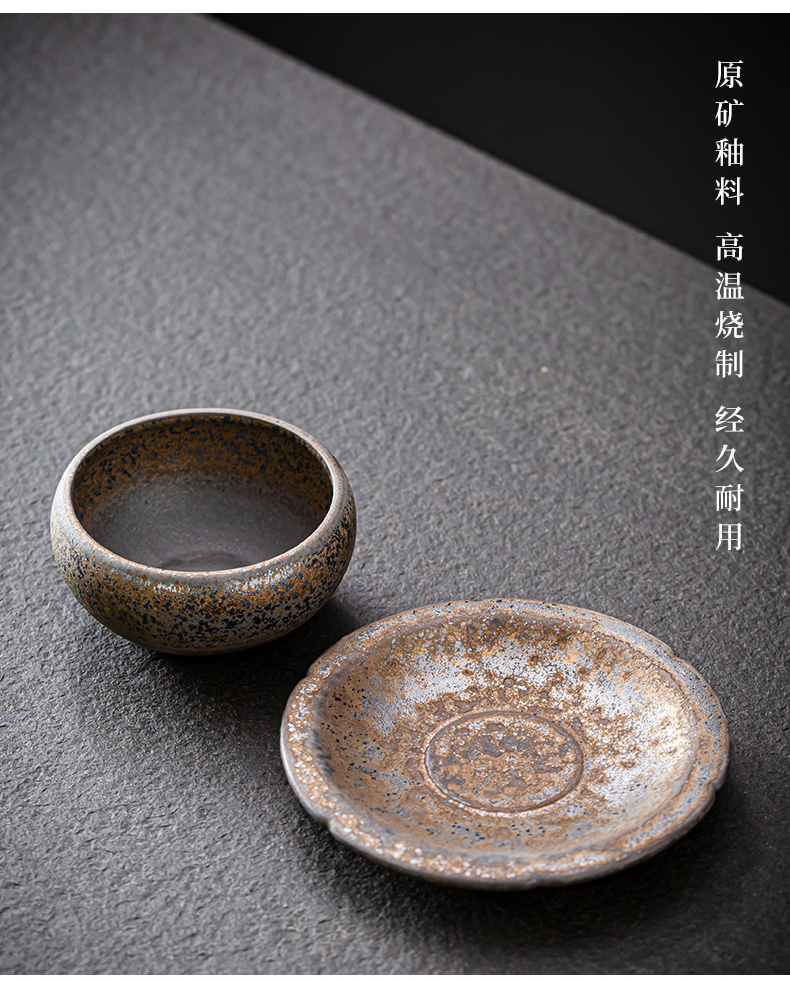 Japanese checking coarse pottery bowl of Japanese compote ceramic bowl contracted little snacks the nut bowl of restoring ancient ways of household fruit bowl