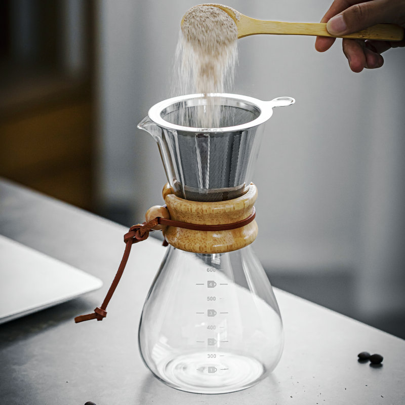 Japanese share glass coffee pot pot graceful hands washed pot of domestic milk jug scale electric TaoLu heating kettle