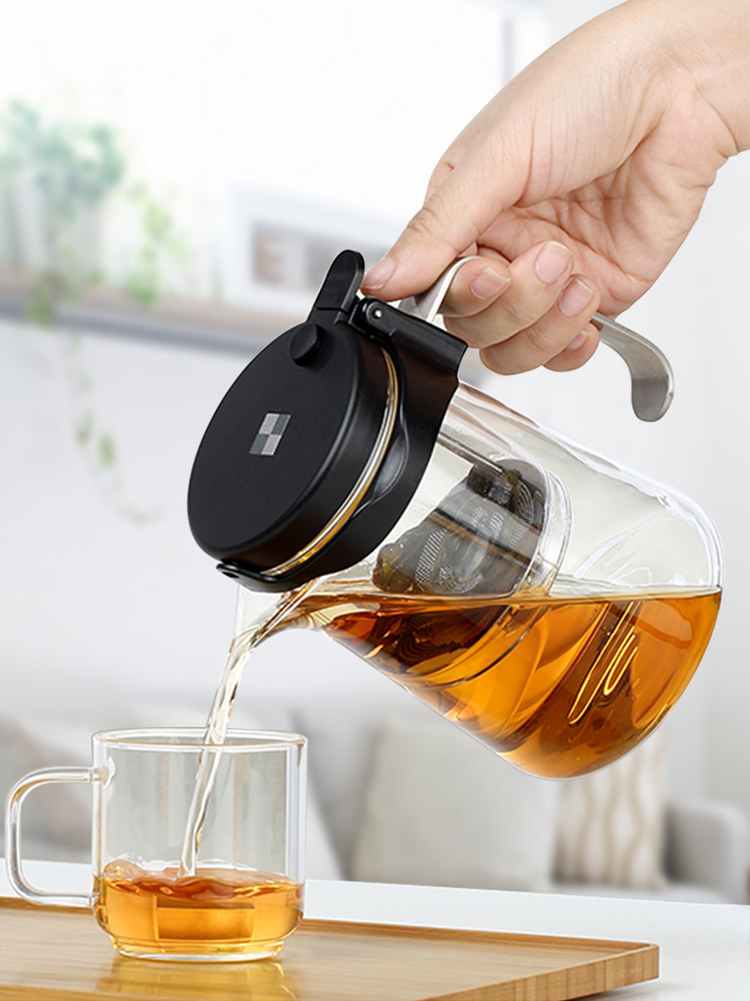 Bubble cup flutter cup bubble teapot filter full glass liner dismantling heat-resistant household portable small kung fu tea set