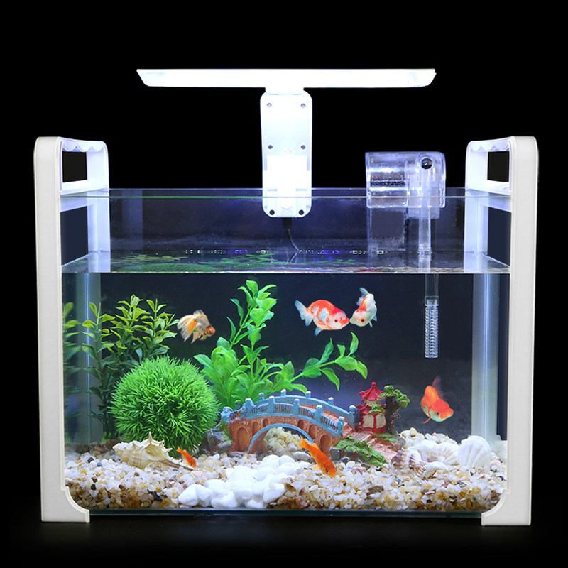 Small tabletop fish tank Goldfish small tropical fish koi aquarium hand