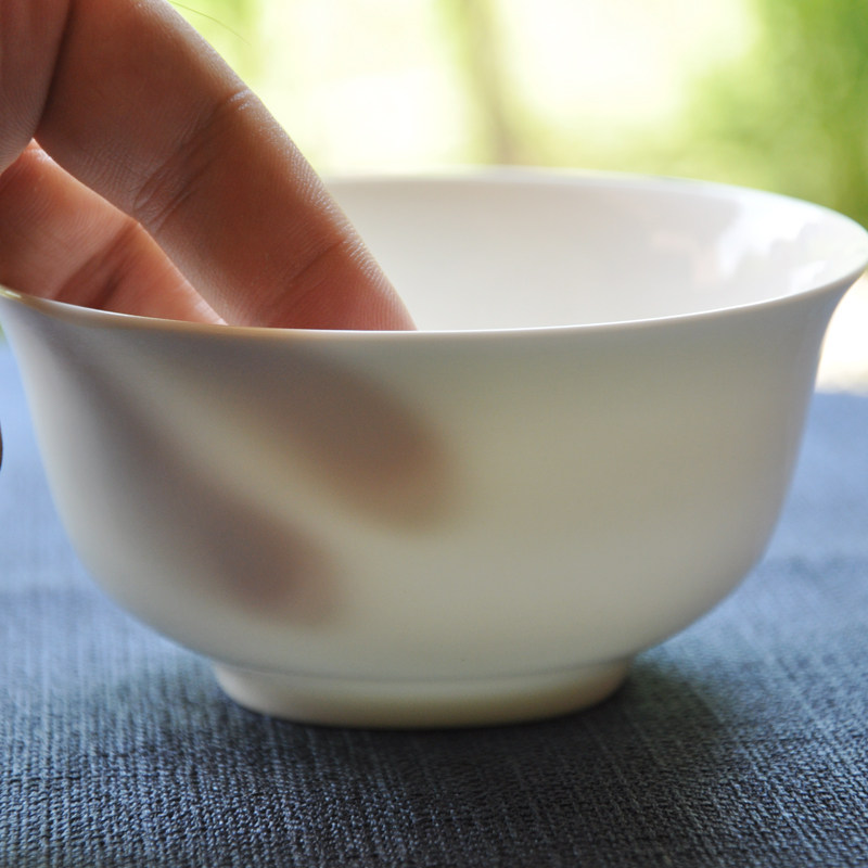 10 bowls of bone porcelain bowls ceramic rice bowls 4 5 inches thick base pure white Admiralty bowls daily bowl