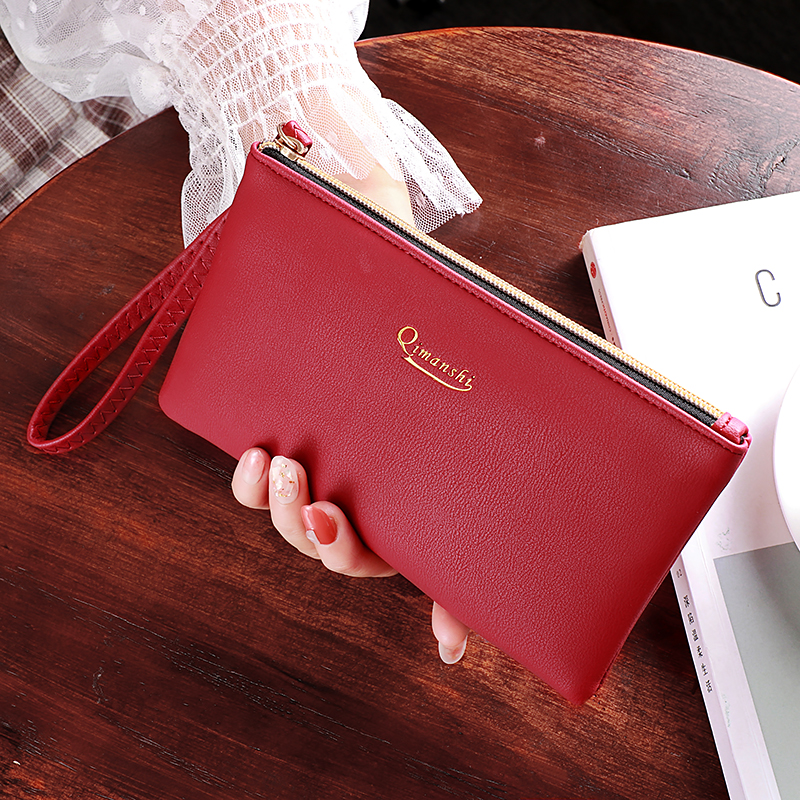 Clutch bag female 2022 new Korean style temperament large capacity can put mobile phone small bag wrist hand carry coin purse all-match
