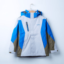 Art autumn and winter plus velvet thickened assault clothing children three-in-one detachable childrens jacket waterproof windproof jacket tide card
