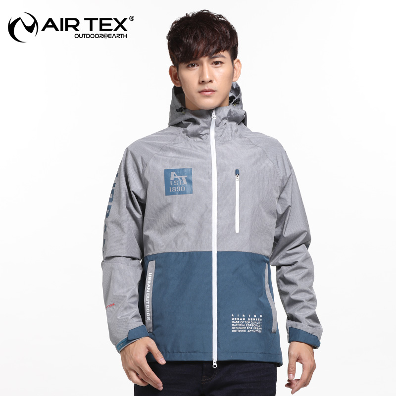Att autumn and winter waterproof and breathable cycling mountaineering windproof single-layer jacket men's sports hooded jacket warm jacket