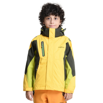 Yate autumn and winter waterproof and warm three-in-one two-piece set thickened and velvet stormtrooper mens childrens windproof jacket tide brand