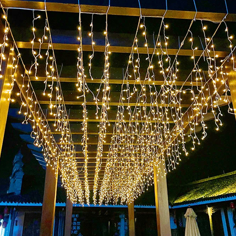 Colorful Flashing String Lights, Starry Sky Lights, Trendy Ice Strip Waterfall Lights, Flowing Water Lights, Outdoor Waterproof Ceiling Decoration Atmosphere Lights Colorful Flashing String Lights, Starry Sky Lights, Trendy Ice Strip Waterfall Lights, Flowing Water Lights, Outdoor Waterproof Ceiling Decoration Atmosphere Lights