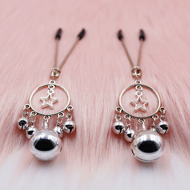 Sexy bells fun milk clamp nipple stimulates SM punishment bell milk clamp flirtation clamp cute tune for men and women