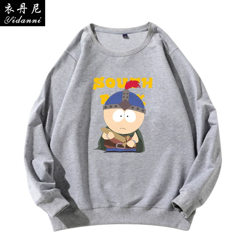 Южный парк Аниме круглый вырез свитер Southpark пародия игра мужские и женские свободные длинные рукава