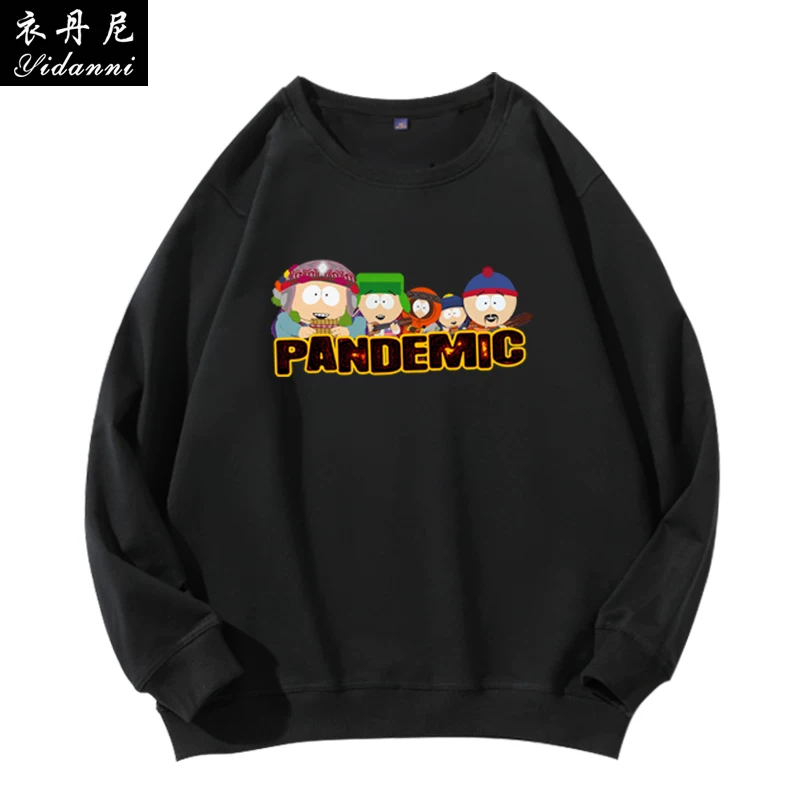Южный парк Аниме круглый вырез свитер Southpark пародия игра мужские и женские свободные длинные рукава