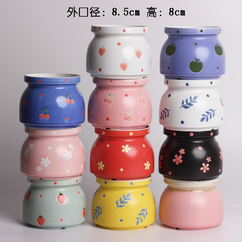 Simple Succulent Plant Flowerpot, Ceramic Milk Jug, Fresh Indoor Hand-Painted Creative Personalized Korean-Style White Porcelain Flower Vessel Simple Succulent Plant Flowerpot, Ceramic Milk Jug, Fresh Indoor Hand-Painted Creative Personalized Korean-Style White Porcelain Flower Vessel