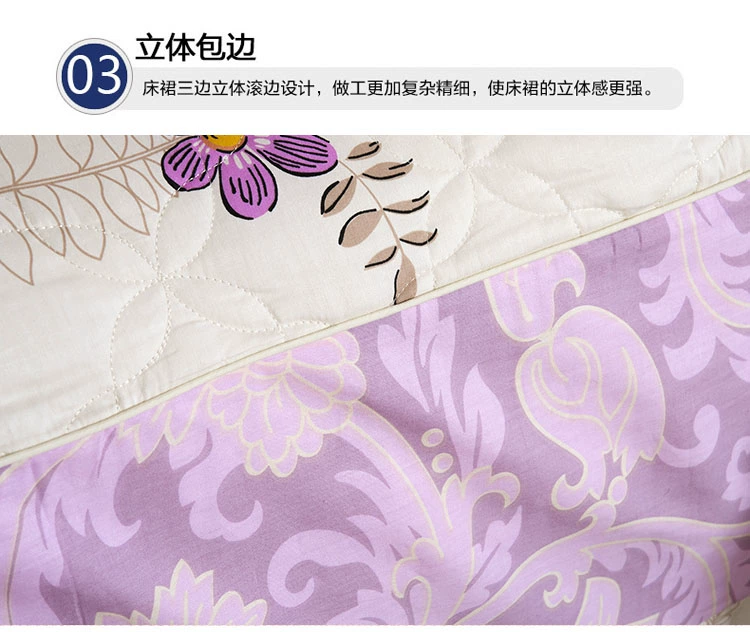 Bông bedspread bông giường váy mảnh duy nhất của bông và nệm bông bìa 1.5m1.8 Mega dày Hàn Quốc phiên bản của các tấm chống trượt - Váy Petti váy giường khách sạn