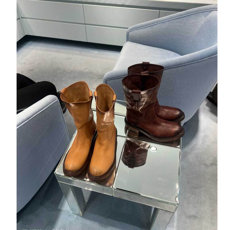 High Quality on the Market! 26 New Models of Amiu Martin Boots for Women, Genuine Leather, Vintage Distressed Mid-Calf Short Boots High Quality on the Market! 26 New Models of Amiu Martin Boots for Women, Genuine Leather, Vintage Distressed Mid-Calf Short Boots