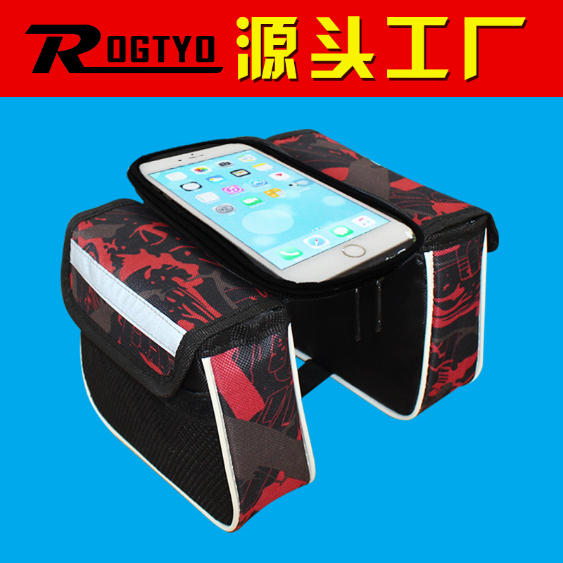 Bike Bag Upper Tube Bag Mountaineering Car Front Bag Saddle Pack Front Beam Bag Bike Mobile Phone Bag Riding Equipment Accessories