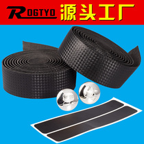 The bike takes the carbon fiber road car strap dead flying car to bring the entwined with camouflak anti-slip and breathable and sweat-absorbing