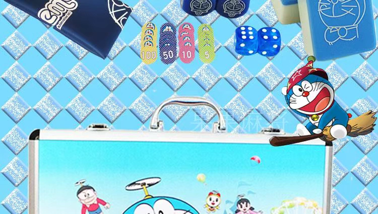 Cartoon Doraemon Doraemon Cat Dice Cat Chơi gạch mạt chược bằng tay - Các lớp học Mạt chược / Cờ vua / giáo dục